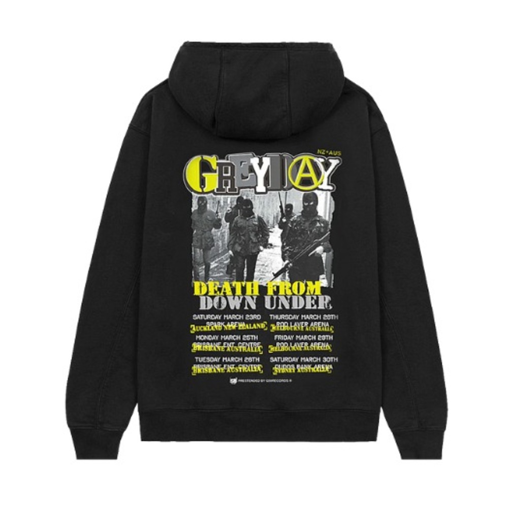 Suicideboys Grey Day Black Sz Large Death Down Under Concert Merch Hoodie NEW